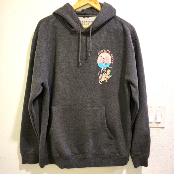 Obsesive Love 'Staying Alive' hoodie sweater - Picture 2 of 6